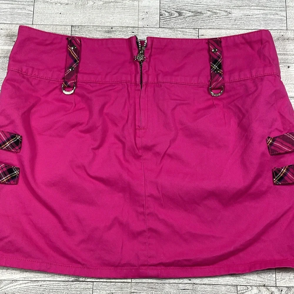 Tripp NYC Hot Pink And Black Skirt GOTH STEAMPUNK - Picture 4 of 6